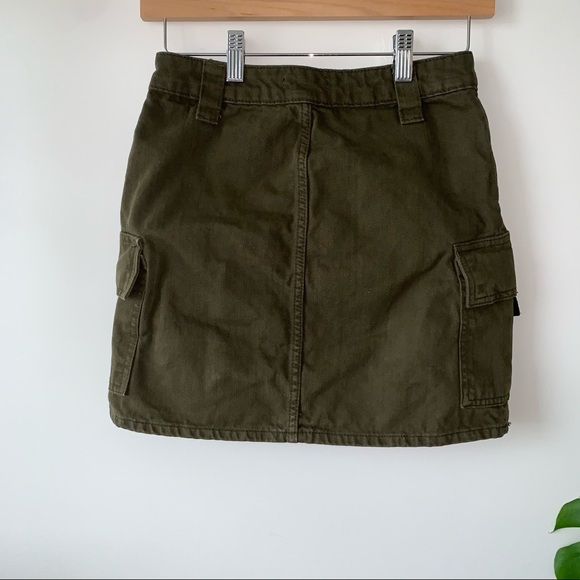 TOPSHOP cargo skirt, army green - Picture 2 of 5